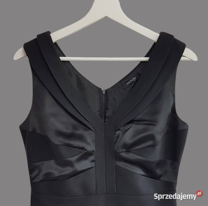 Damska elegancka sukienka prosta czarna na małopolskie Chrzanów