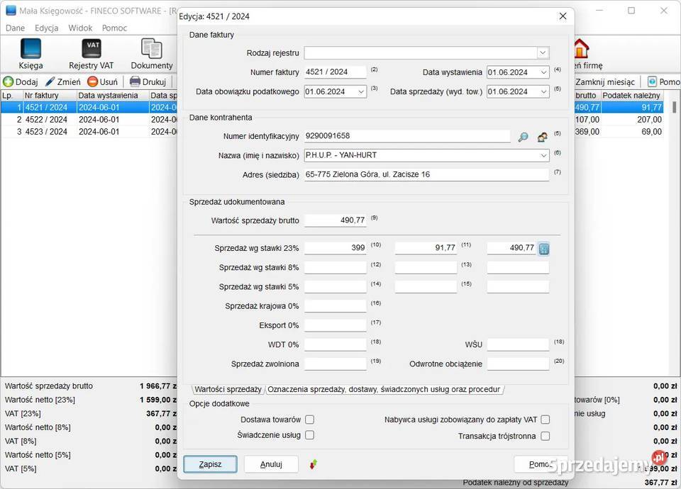 Program księgowy Mała Księgowość każdej firmy łódzkie Łódź