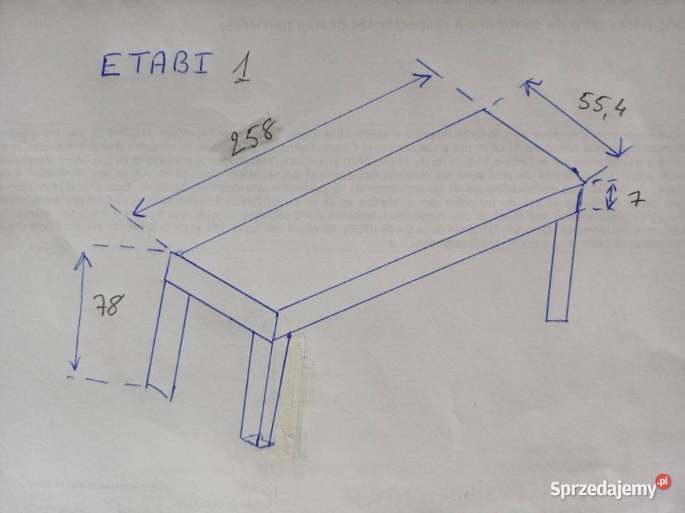 UNIKAT autentyczny stół stolarski z Normandii Leszno