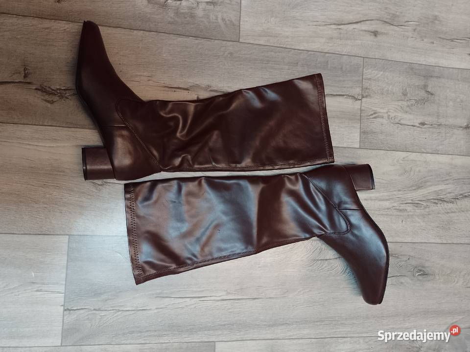 43 Brązowe kozaki wieczorowe NOWE Kraków