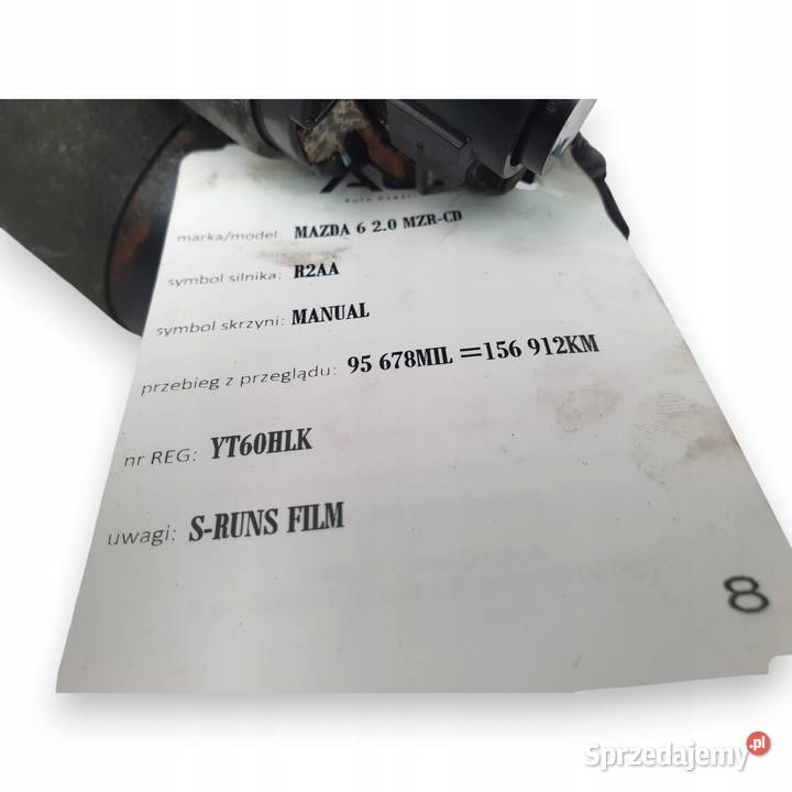 ROZRUSZNIK Mazda 6 GH 22 MZRCD R2AH M001T30971 lubelskie Chełm