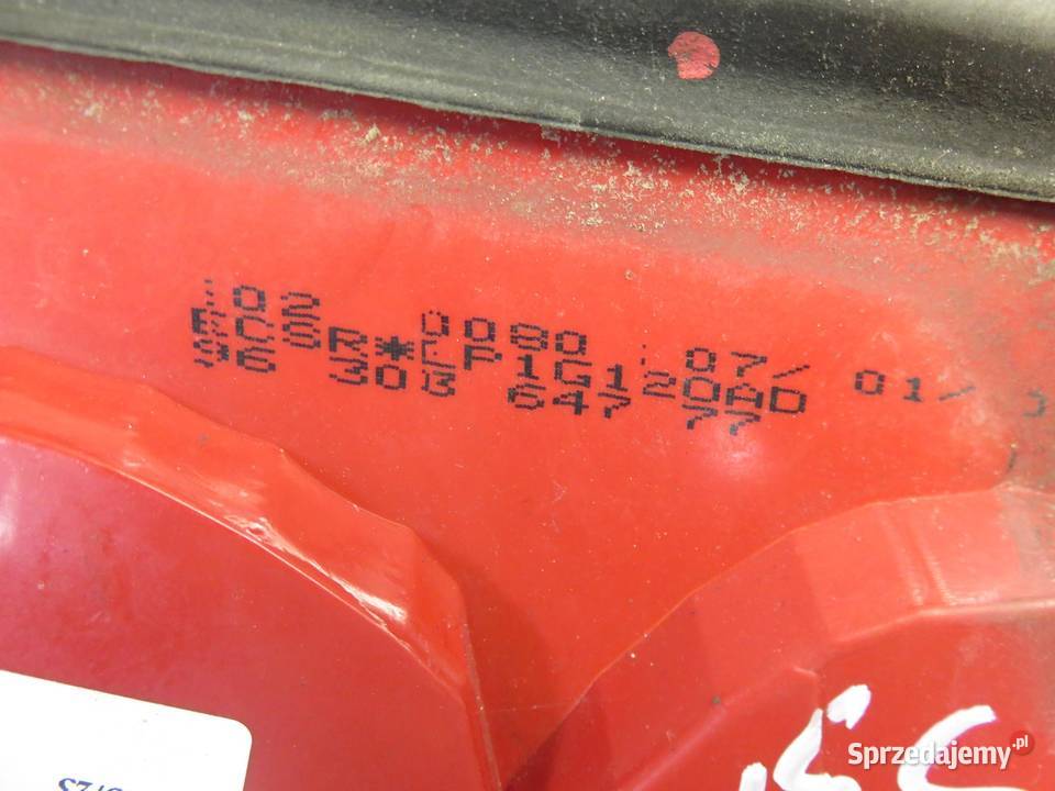 LAMPA PRAWA TYLNA PEUGEOT 406 9630364777 osobowe Lampy tylne