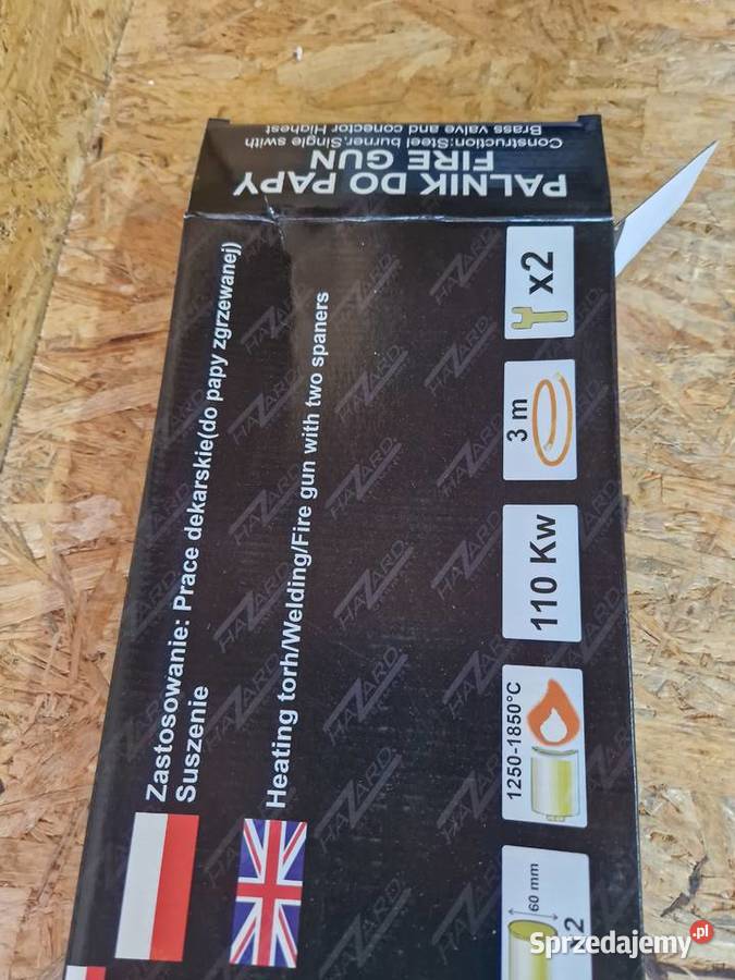 Palnik do Papy Dekarski 2 dysze 110kw Wąż Głogowa