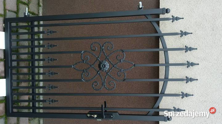 Brama z furtką i słupami metal Płońsk sprzedam