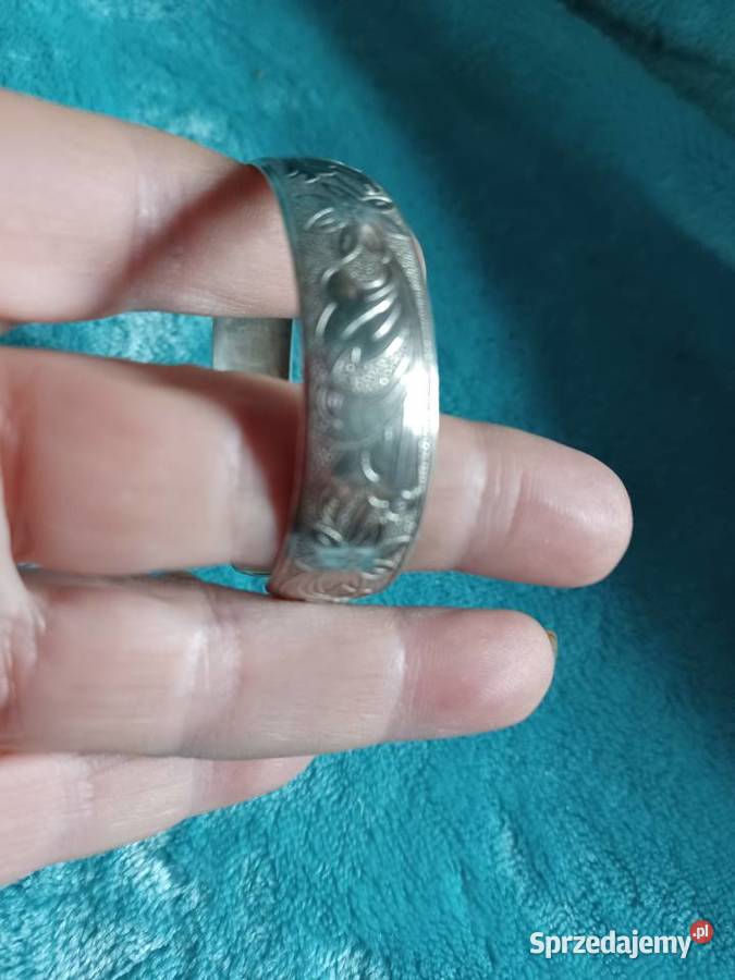 Bransoletka srebrna Warmet Wzór szarotka łódzkie Łódź