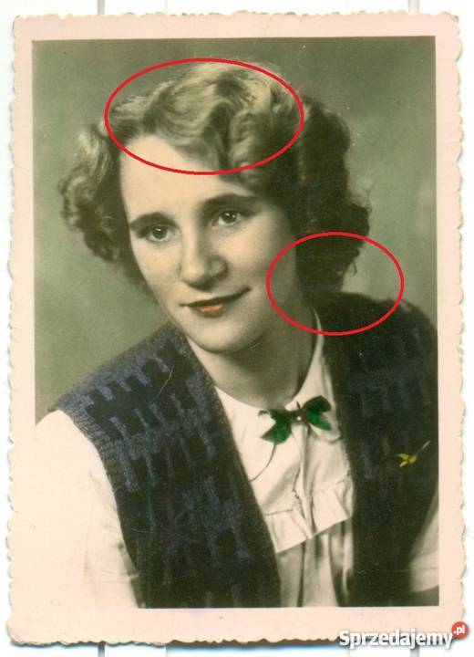 Stare zdjęcie fotografia kobieta okres Antykwariat Bielsko-Biała