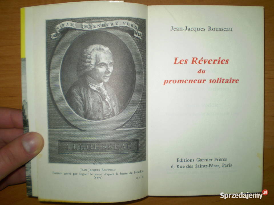 Les Reveries Rousseau literaturoznawstwo Kielce