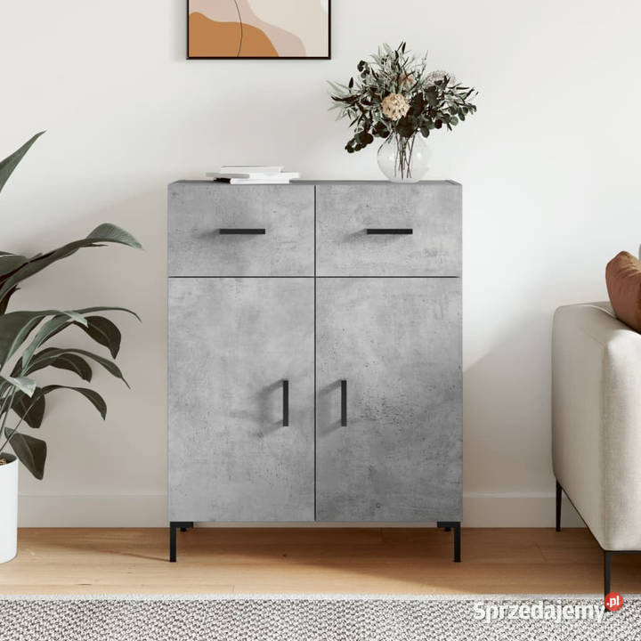 Szafka szarość betonu 695x34x90 materiał Warszawa