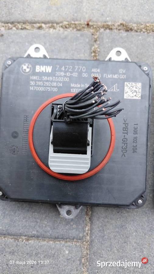Przetwornica moduł Led BMW X4 G02 7472770 Rok produkcji 2019 Sztombergi