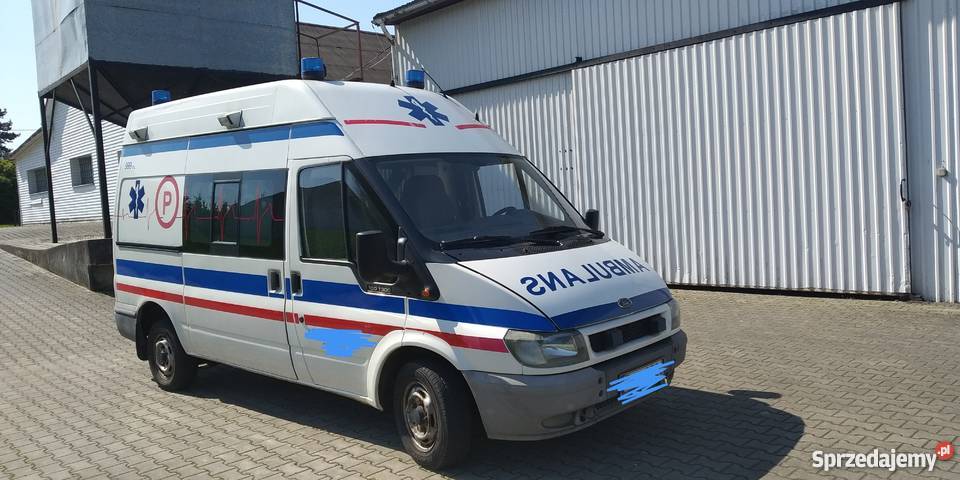 Ambulans karetka Ford Transit 20 tddi nosze Biskupiec-Kolonia Druga