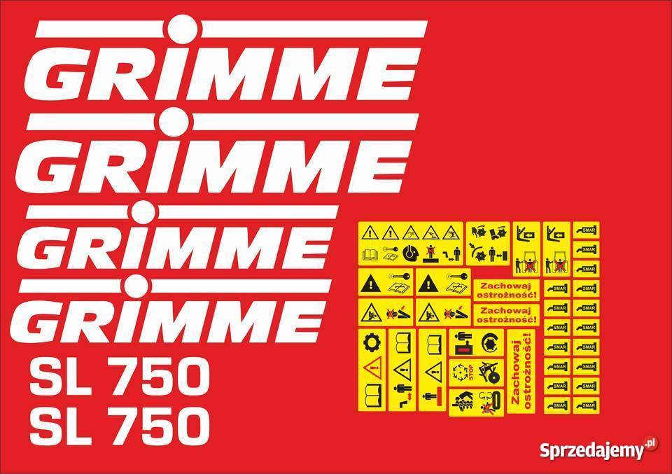 naklejki grimme sl 750