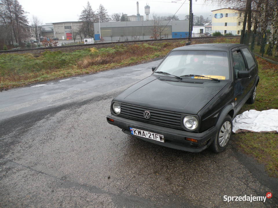 Vw , Volkswagen GOLF 2 II - 16 DIESEL - 1987r. - CZARNY - POLECAM !