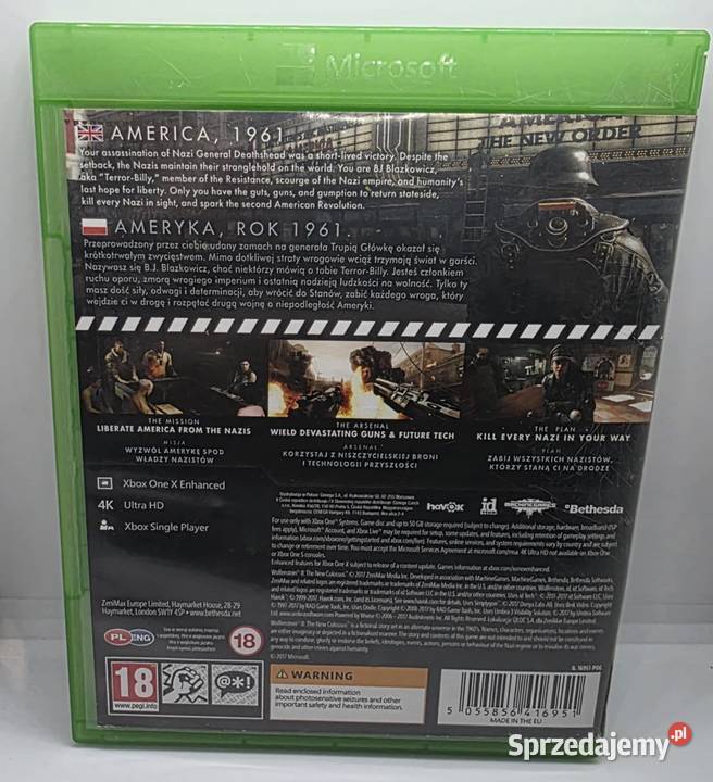 Gra Wolfenstein II The Colossus Xbox One Elbląg
