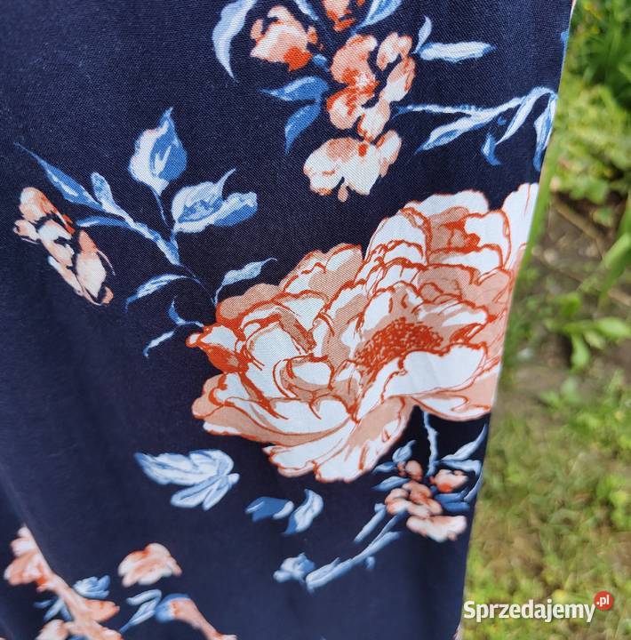 Sukienka HM 44 XXL wiskoza wrap dress midi Szczecin