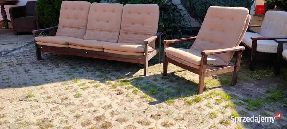 Komplet wypoczynkowy kanapa + fotel duński design