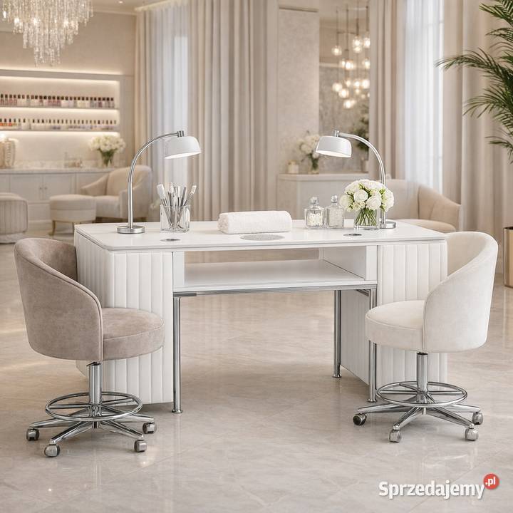 Biurko kosmetyczne z otworem na pochłaniacz Golkowice