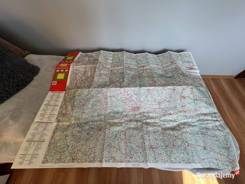 Euroregionalkarte Dreilndereck mapa Mapy i przewodniki Jasło sprzedam