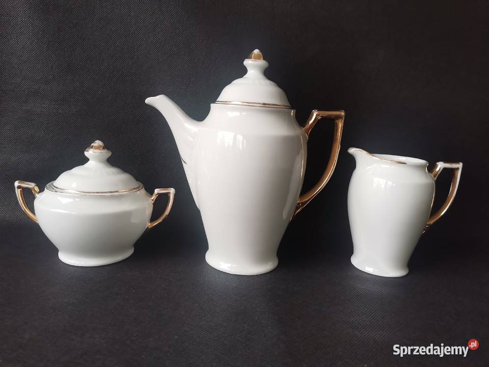 Stara porcelana Giesche fason 22 Wanda dzbanek Katowice