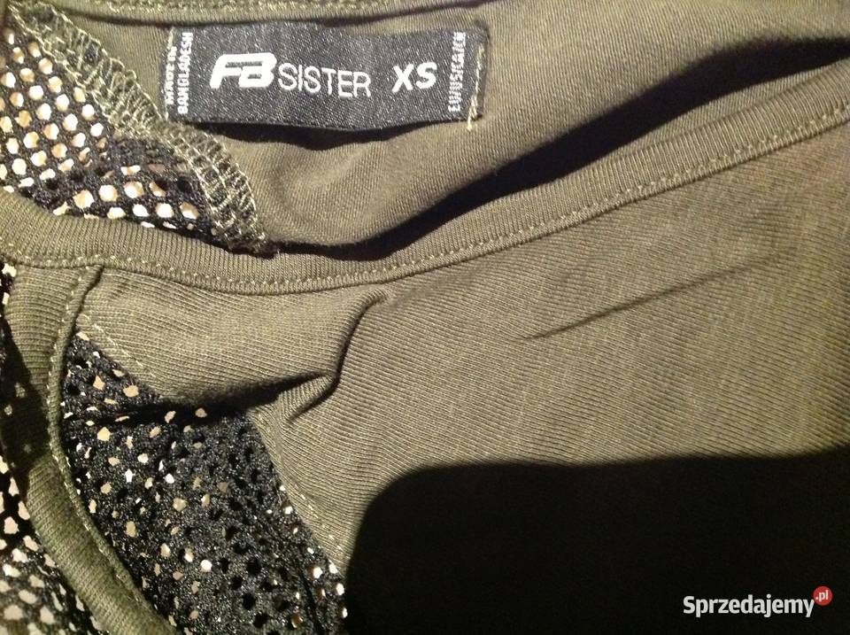 Top Body Damskie FB SISTER rizm XS Khaki Nowe Nowa Sól