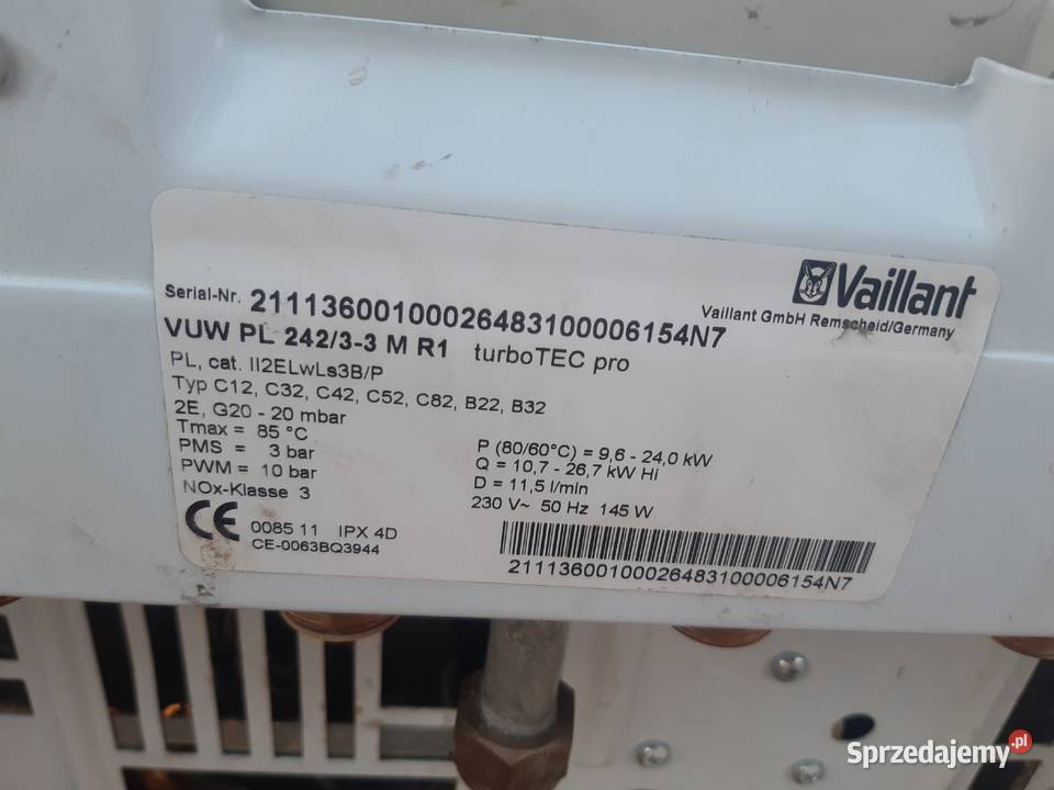 Piec Vaillant VUW 242 33 M R1 turbo Tec Pro Piece i kominki Piaseczno