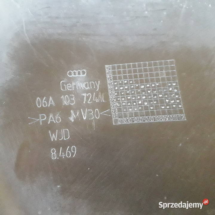 Obudowa Pokrywa Silnika Audi A3 8L 18T Benzyna podkarpackie Przemyśl