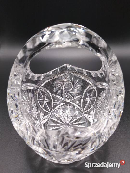 Vintage kryształowy koszyczek 2 Porcelana i szkło pomorskie Gdańsk sprzedam