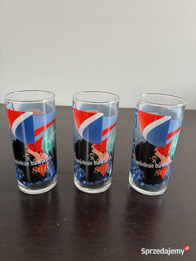 3 nowe szklanki Pepsi Słuchaj siebie to przezroczysty sprzedam