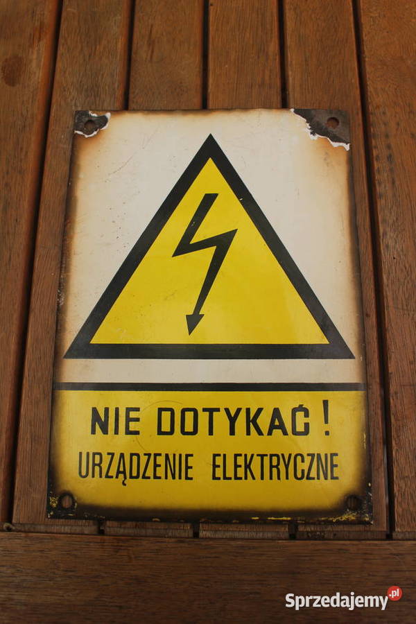 tabliczka metalowa PRL zestaw 6 Kalisz