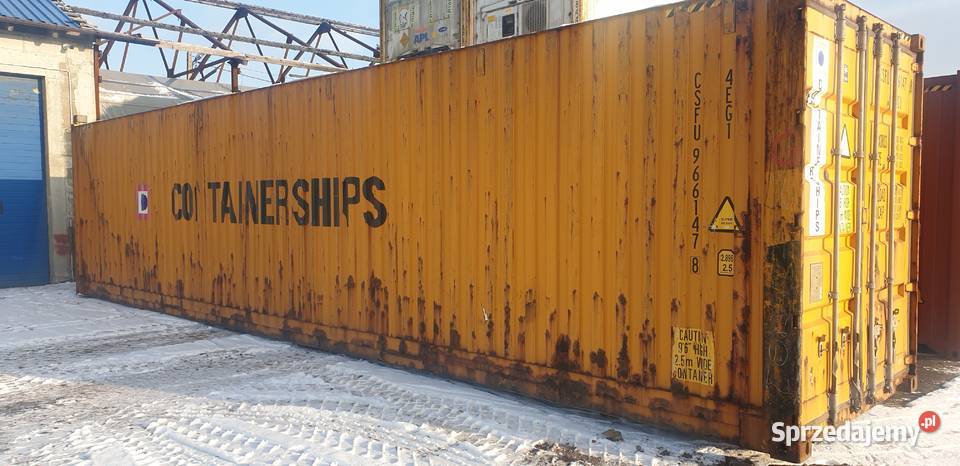 Kontenery morskie 40HC Pallet Wide Gdańsk