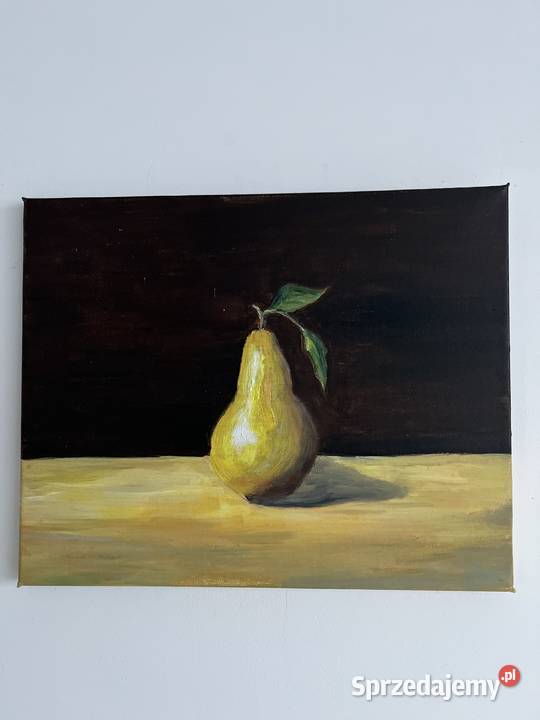 Gruszka w świetle obraz olej na płótnie Format lubuskie