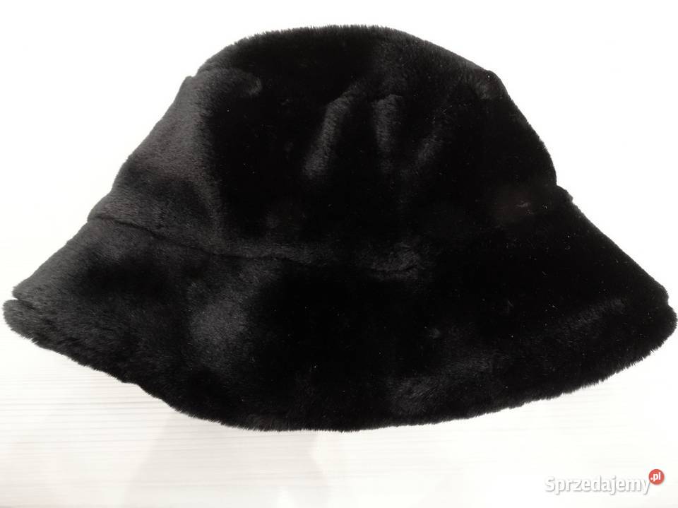Czapka Kapelusz Bucket Zimowa Futrzana Sztuczne Galanteria i dodatki podlaskie Łomża