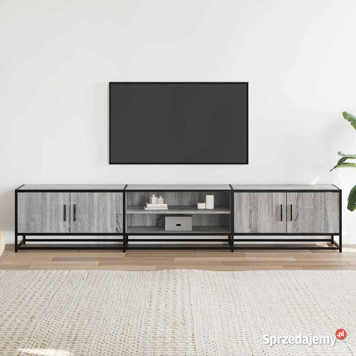 Szafka pod telewizor szary dąb sonoma 210x35x41 Warszawa