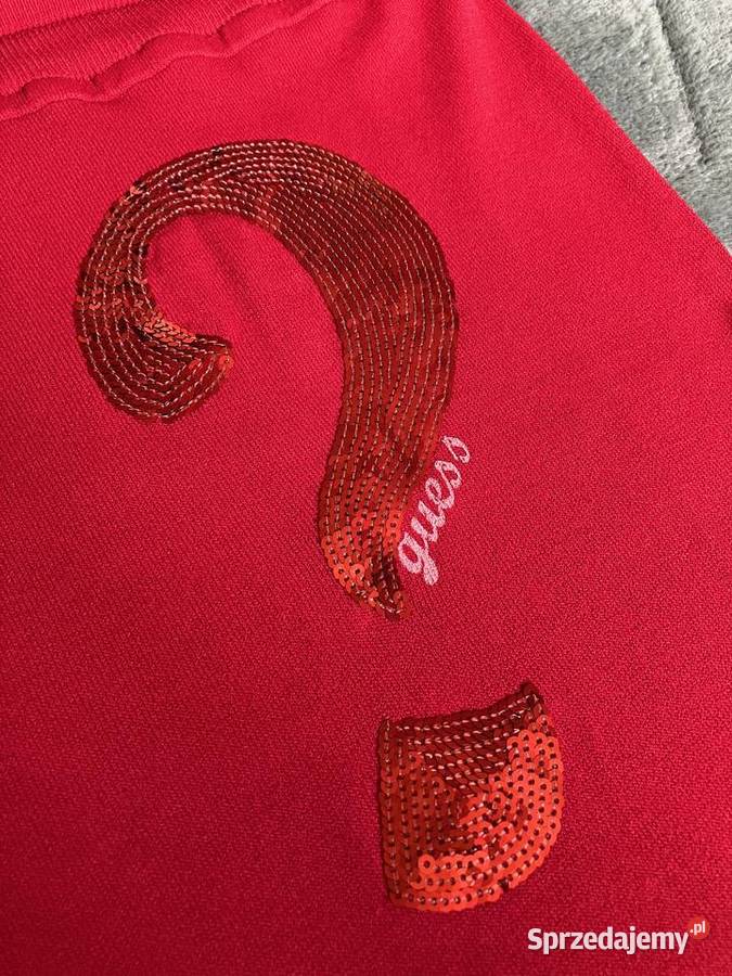 Nowa czerwona sexy bluzka tuba top Guess cekiny Tuba Nisko sprzedam