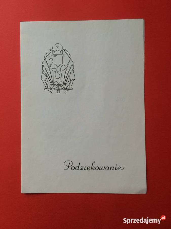 1593 Podziękowanie Związku Zawodowego Stoczni Szczecin