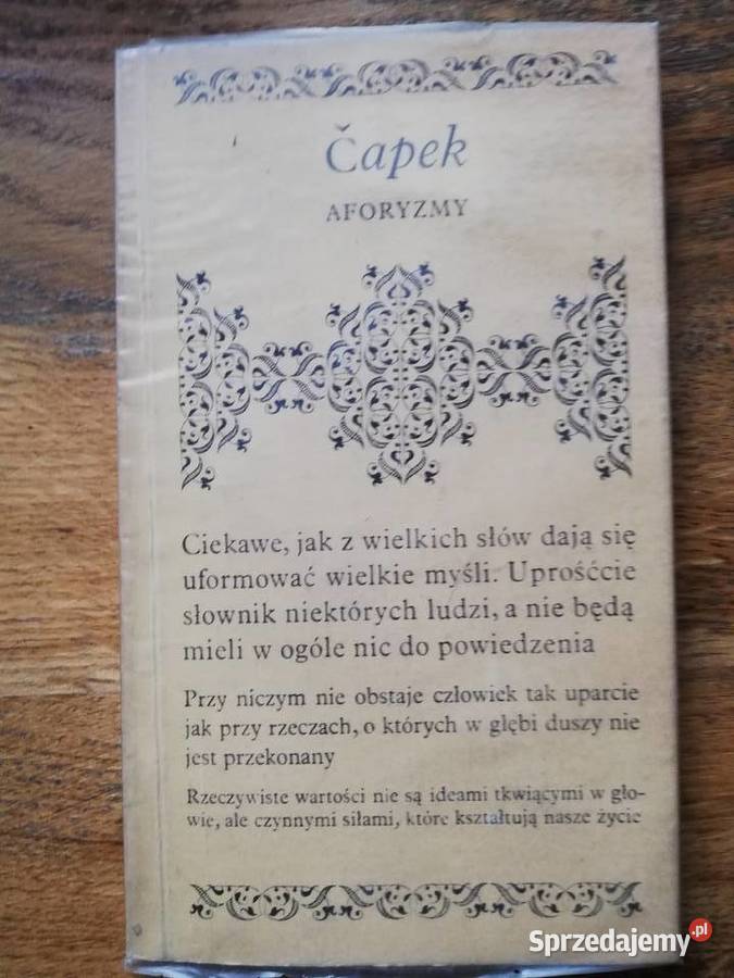 Karel Ćapek Aforyzmy Kraków