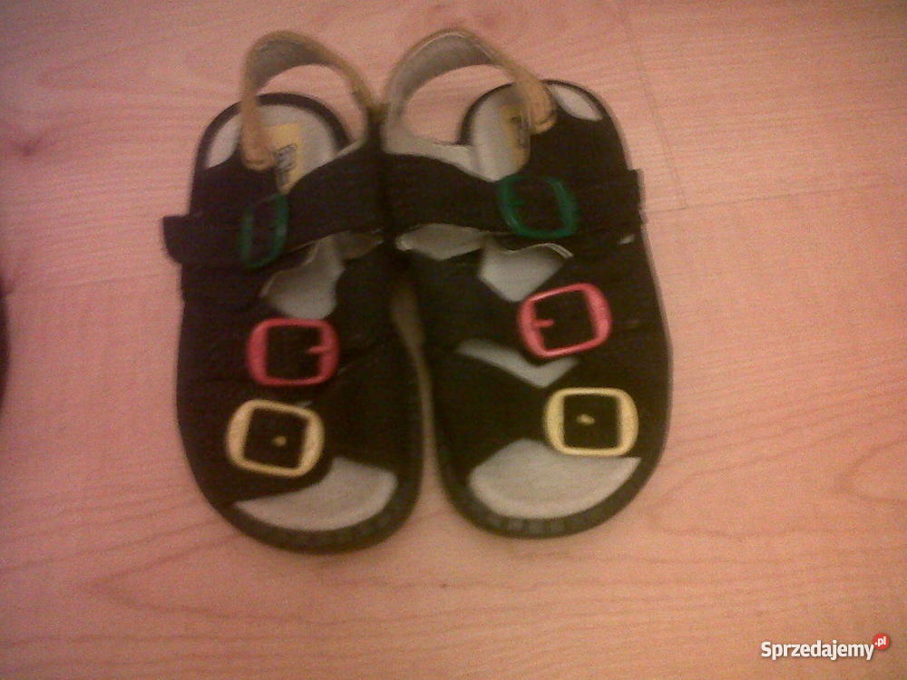 sandałki r23TEDDY SHOESskóra nauralna prodzach niebieski Kraków