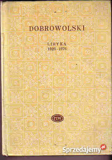 4568 LIRYKA 1926 1976 STANISŁAW RYSZARD DOBROWOL małopolskie sprzedam