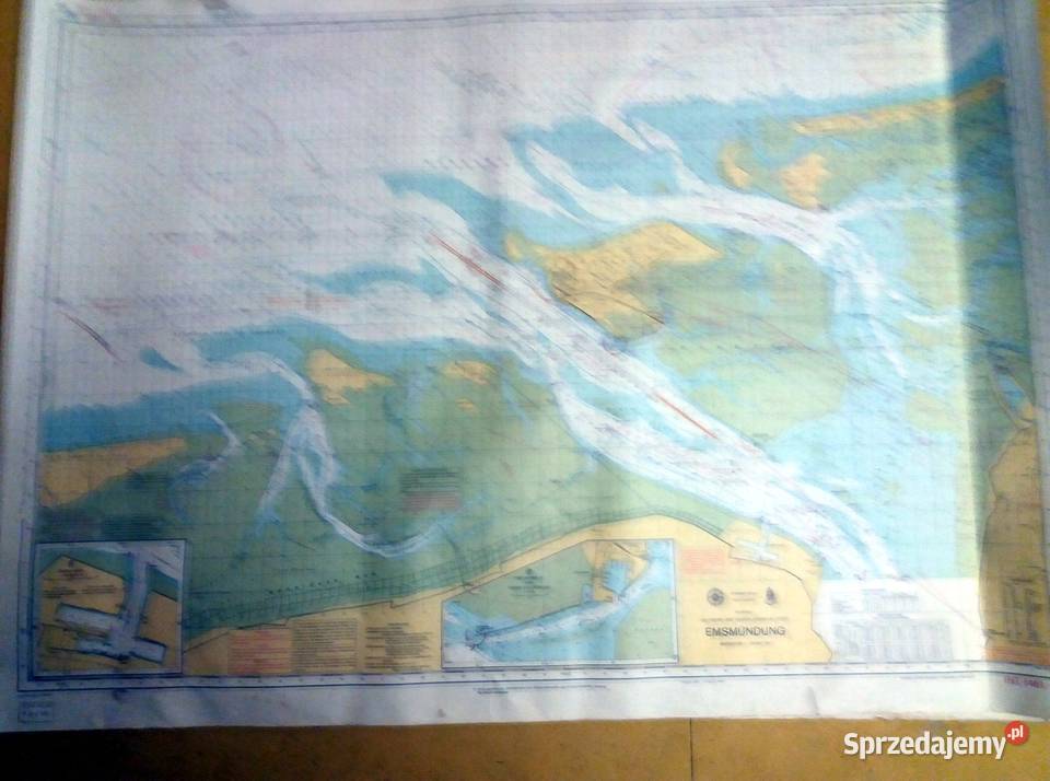Mapa morska NIEMIECKA Eismuendung 16e94 kolor stan OK Unikat