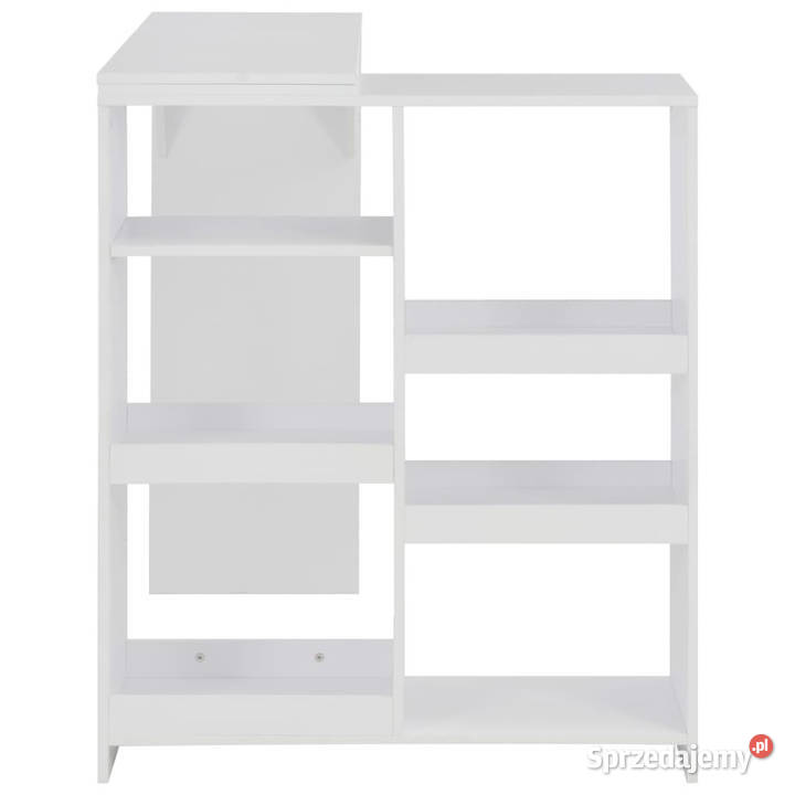 Stolik barowy z ruchomym regałem biały 138 x 39 Warszawa sprzedam