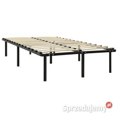 vidaXL Rama łóżka czarna metalowa 120 x 200 Meble Warszawa