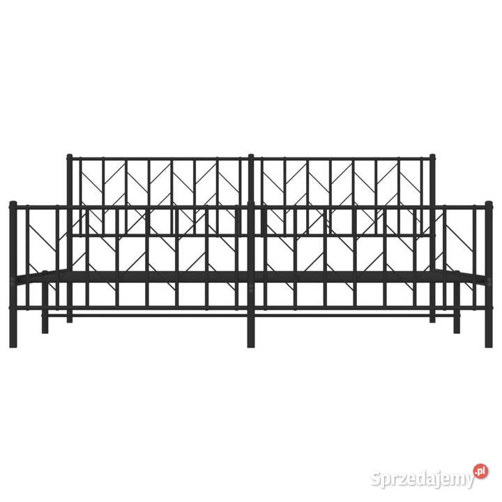 Łóżko Metalowe Czarne Rama Łóżka Ze Stelażem 90cm Warszawa