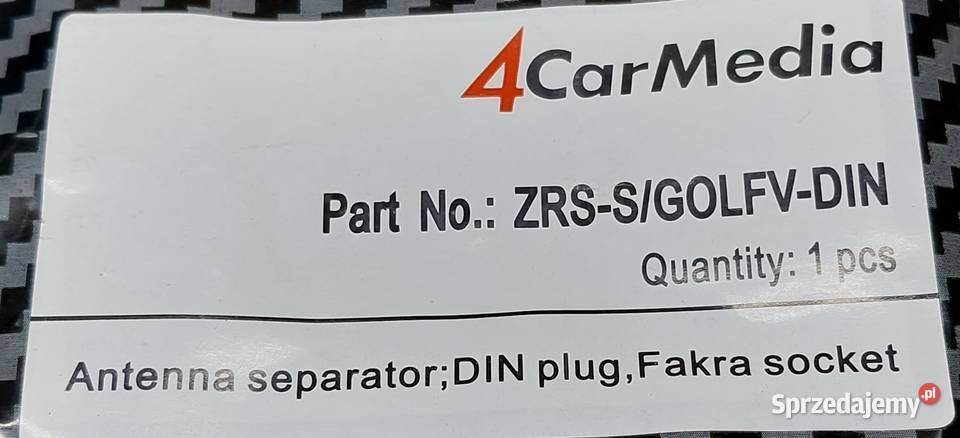 ADAPTER SEPARATOR ANTENOWY FAKRADIN VW AUDI BMW osobowe Mielęcin