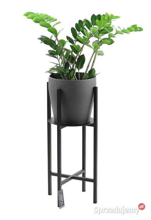 Kwietnik Metalowy Stojak na kwiaty 60 czarny mazowieckie Sobienie-Jeziory