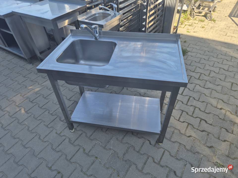 ZLEW GASTRONOMICZNY 1 KOMOROWY Z PÓŁKĄ 1006085 Gastronomia Ostrów Wielkopolski