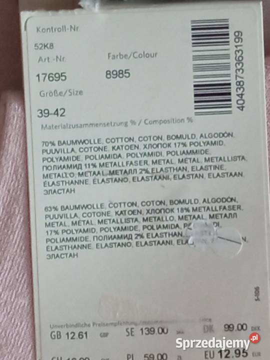 skarpetki ESPRIT delikatny ściągacz 3942 2 pary Inna marka Kraków sprzedam