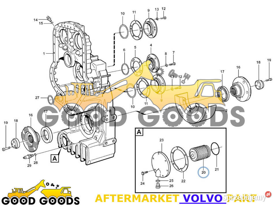 VOLVO FILTR SKRZYNI ROZDZIELCZEJ 11144432 Władysławów