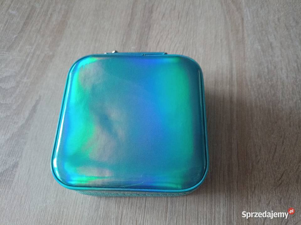 Mała szkatułka na biżuterię turkusowa Akcesoria do biżuterii sprzedam
