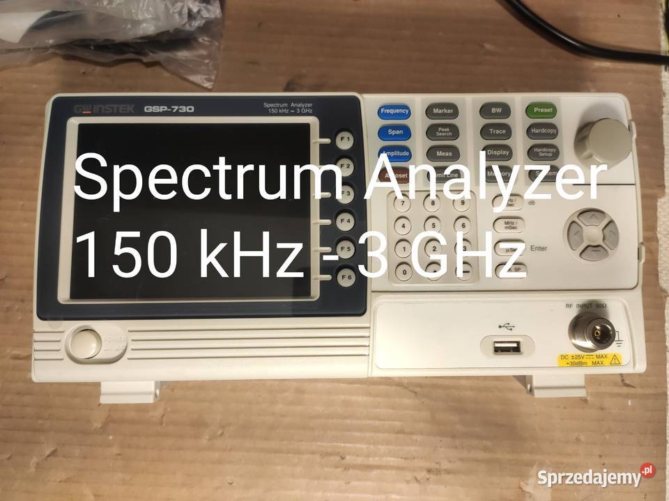 GW Instek GSP730 Spectrum Analyzer 150 kHz 3 GHz Poznań