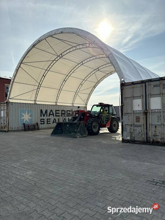 Zadaszenie kontenerowe wzmocnione 12x12m PVC Wrocław