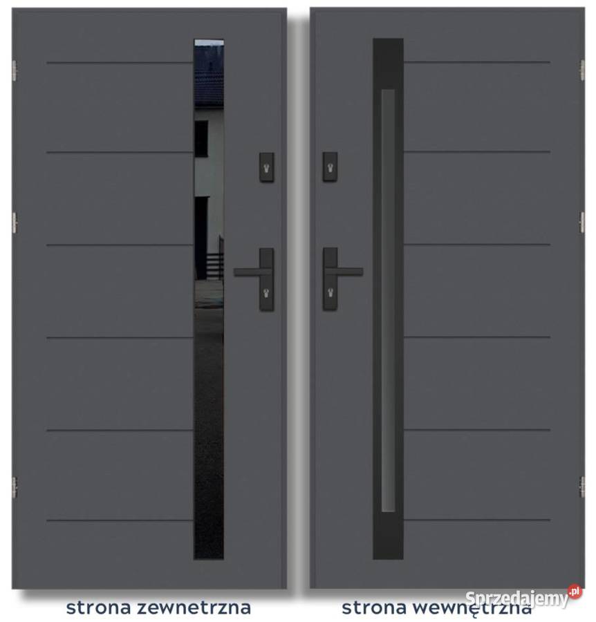 Nowe drzwi zewnętrzne THERMO DIAMOND ONYX 1 NERO Częstochowa